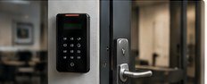 Office building access control installation